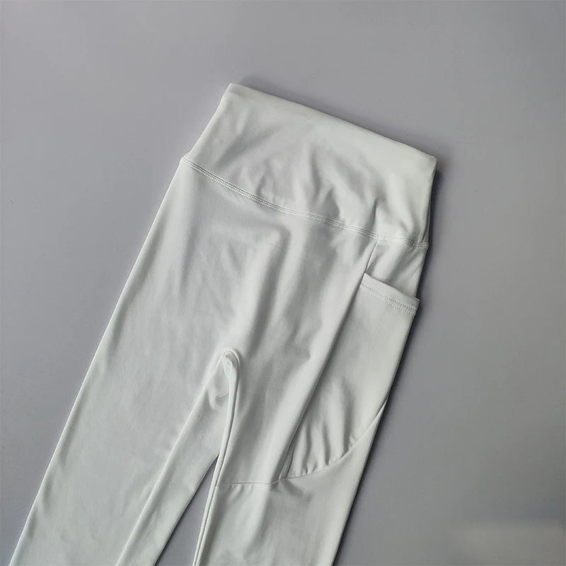 Women's High Waist Yoga Pants - Fleece Lined Workout Leggings with Pockets, Booty Lifting Thermal Tights for Winter Running