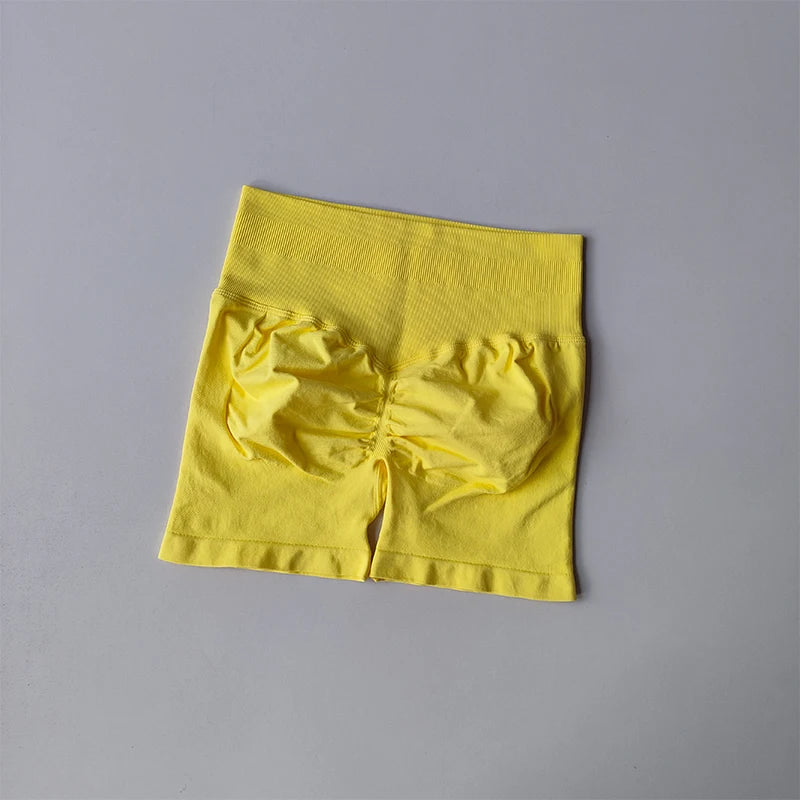 Women's High Waist Yoga Shorts, 3-Inch Workout Shorts with Booty Lifting, High Elastic Fitness Shorts for Summer Training