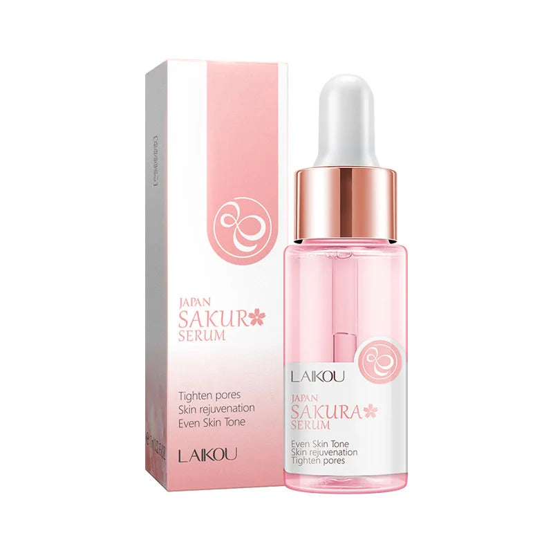 LAIKOU Sakura  Face Essence  Anti Wrinkle  Serum Shrink Pores Anti-Aging Moisturizing Dry Skin Care 17ml or 30ml