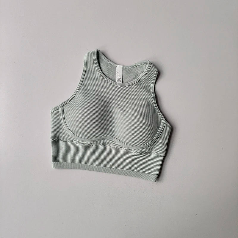 Women's High Impact Sports Bra, Shockproof Running Vest with Built-in Support, Yoga Top for Gym & Outdoor Workouts